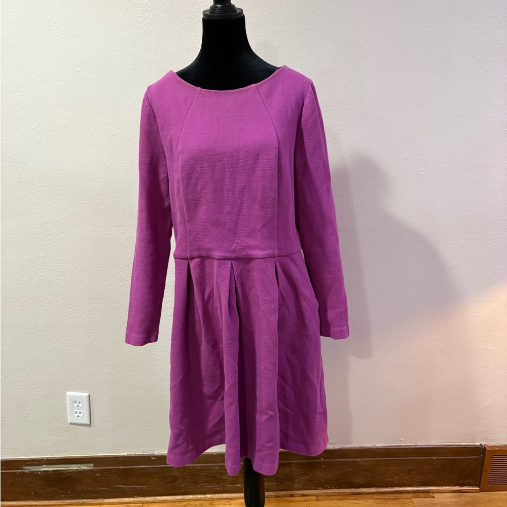 Boden Fuchsia Fit and Flare Dress